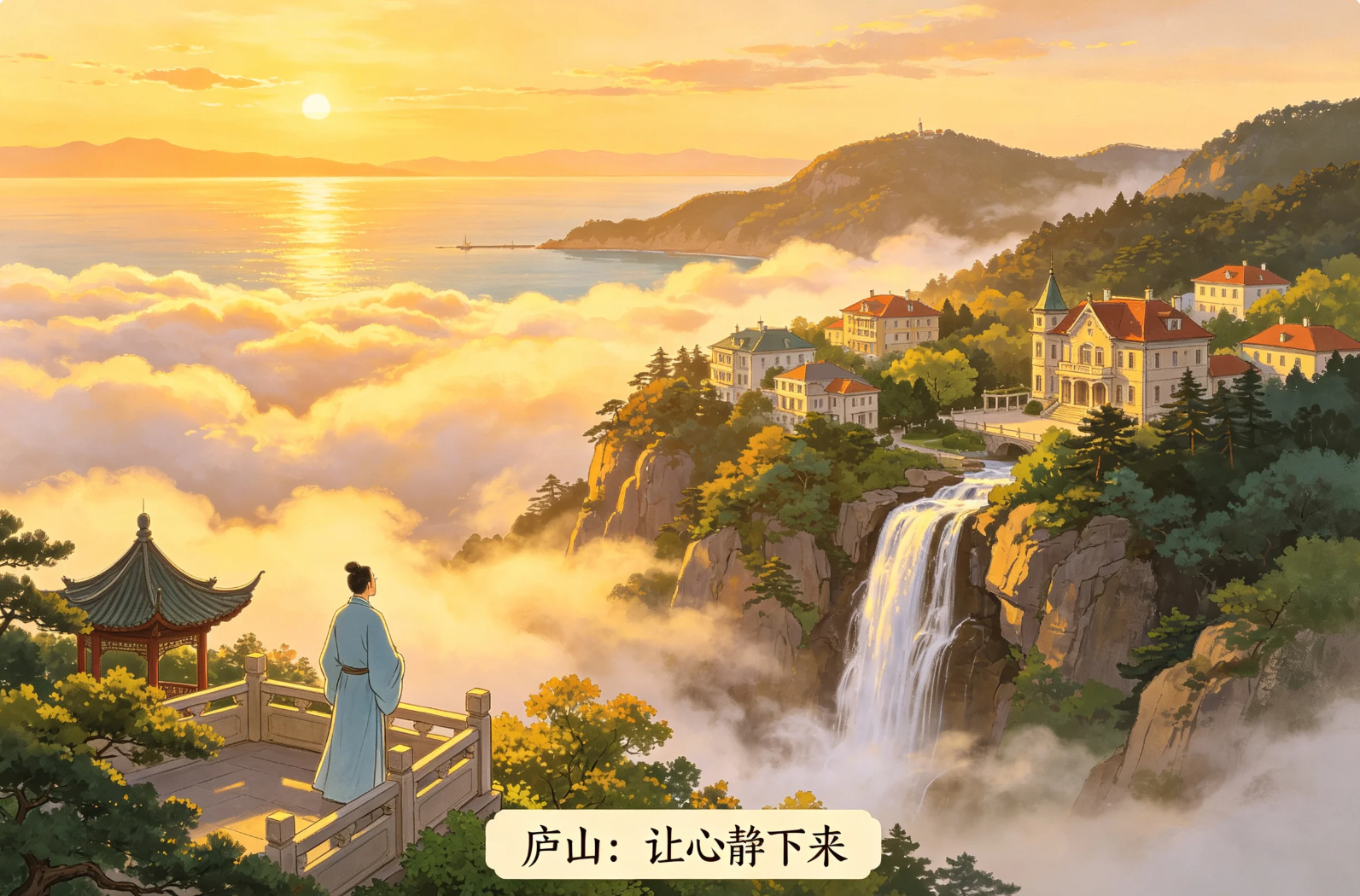 瓷山花® 庐山让心静下来 瓷山花® 庐山让心静下来